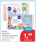 Mizellen Reinigungstücher von Nivea im aktuellen budni Prospekt