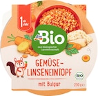 Menü Gemüse-Linseneintopf mit Bulgur ab 1 Jahr von dmBio im aktuellen dm-drogerie markt Prospekt