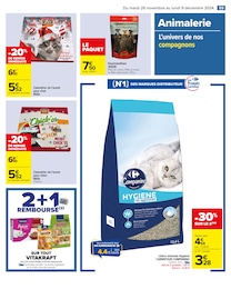 Offre Litière dans le catalogue Carrefour du moment à la page 63