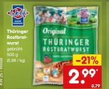 Aktuelles Thüringer Rostbratwurst Angebot bei Netto Marken-Discount in Mannheim ab 2,99 €