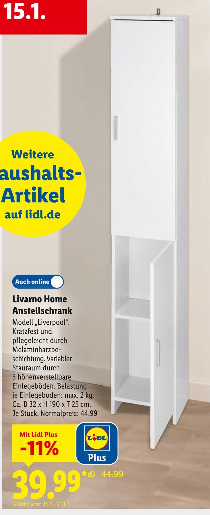 Anstellschrank