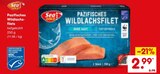 Pazifisches Wildlachsfilet von Sea Gold im aktuellen Netto Marken-Discount Prospekt für 2,99 €