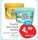Fructis Hair Food Maske von Garnier für 4,99 € bei budni im Angebot Fructis Hair Food Maske von Garnier im aktuellen budni Prospekt