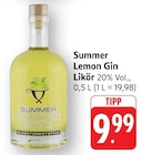EDEKA Lahr - Summer Lemon Gin Likör Angebot im Prospekt Summer Lemon Gin Likör bei EDEKA im Lahr Prospekt für 9,99 €
