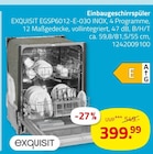 Aktuelles Einbaugeschirrspüler Angebot bei ROLLER in Saarbrücken ab 399,99 €