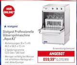 Professionelle Gläserspülmaschine „Aqua A3“ von Stalgast im aktuellen METRO Prospekt