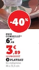 Plateau en promo chez Hyper U Colmar à 3,89 €