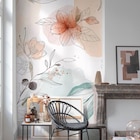 Papier peint panoramique Elegant floral rose l.159 x H.280 cm - GRANDECOLIFE en promo chez Leroy Merlin Marignane à 35,90 €