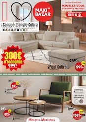 Catalogue Bazar & Déstockage Maxi Bazar en cours à Étrun et alentours, "Meublez-vous de bonnes affaires", 12 pages, 06/08/2025 - 31/08/2025