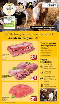 Rindfleisch im REWE Prospekt "Dein Markt" mit 32 Seiten (Pforzheim)