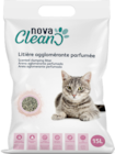 LITIÈRE MINÉRALE AGGLOMÉRANTE 15L - NOVA CLEAN à 11,99 € dans le catalogue Animalis