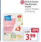 Staubsaugerbeutel von Flink & Sauber im aktuellen Rossmann Prospekt für 3,99 €