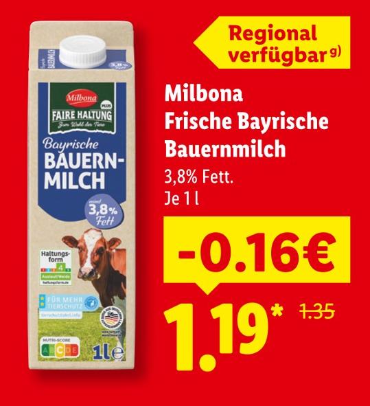 Frische Bayrische Bauernmilch