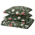 Bettwäsche-Set, 3-teilig dunkel graugrün/bunt 240x220/80x80 cm im Angebot bei IKEA in Heidelberg Bettwäsche-Set, 3-teilig dunkel graugrün/bunt 240x220/80x80 cm Angebote von NÄSSELKLOCKA bei IKEA Heidelberg für 39,99 €