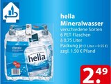famila Nordost - hella Mineralwasser Angebot im Prospekt hella Mineralwasser bei famila Nordost im Prospekt "" für 2,49 €
