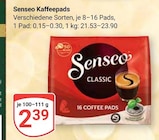 Kaffeepads im Angebot bei GLOBUS in Salzgitter Kaffeepads Angebote von Senseo bei GLOBUS Salzgitter für 2,39 €