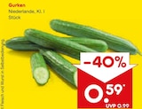 Netto Marken-Discount Egling - Gurken Angebot im Prospekt Gurken bei Netto Marken-Discount im Egling Prospekt für 0,59 €