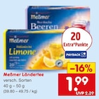 Ländertee im Angebot bei Netto Marken-Discount in Mettmann Ländertee Angebote von Meßmer bei Netto Marken-Discount Mettmann für 1,99 €