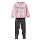 Ensemble sweatshirt + legging fille - DISNEY en promo chez Carrefour Amiens à 11,99 €