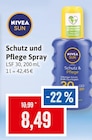 Schutz und Pflege Spray im Angebot bei Kaufhaus Stolz in Stralsund Schutz und Pflege Spray Angebote von NIVEA SUN bei Kaufhaus Stolz Stralsund für 8,49 €
