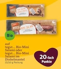 Bio-Mini Salami Angebote von tegut... bei tegut Leinfelden-Echterdingen