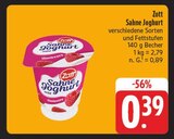 Aktuelles Sahne Joghurt Angebot bei EDEKA in Würzburg ab 0,39 €