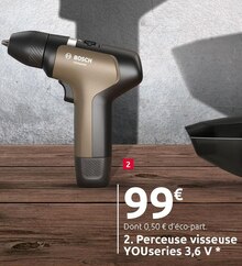 Perceuse visseuse youseries 3,6 v * - Mr Bricolage à Argenteuil Perceuse visseuse youseries 3,6 v * en promo chez Mr Bricolage Argenteuil à 99,00 €