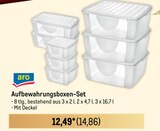 Aufbewahrungsboxen-Set Angebote von aro bei Metro Regensburg für 14,86 €