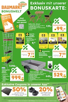 Motorrad im Globus-Baumarkt Prospekt "Immer eine Idee besser" mit 16 Seiten (Mannheim)