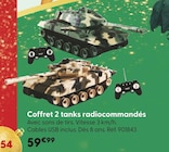 Coffret 2 tanks radiocommandés - La Grande Récré Coffret 2 tanks radiocommandés à 59,99 € dans le catalogue La Grande Récré