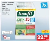 Netto Marken-Discount - Tabletten Zink + Histidin + Selen Angebot im Prospekt Tabletten Zink + Histidin + Selen bei Netto Marken-Discount im Prospekt "" für 3,43 €
