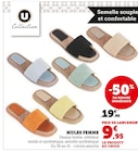 Mules femme - U COLLECTION - Super U Mules femme - U COLLECTION à 9,95 € dans le catalogue Super U