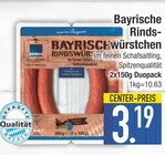 Bayrische Rindswürstchen  im aktuellen EDEKA Prospekt für 3,19 €
