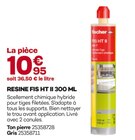 Resine fis ht ii 300 ml ton pierre - FISCHER en promo chez Gedimat Toulouse à 10,95 €