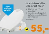 Spezial-WC-Sitz Komfort Plus im Globus-Baumarkt Prospekt Spezial-WC-Sitz Komfort Plus von im aktuellen Globus-Baumarkt Prospekt für 55,00 €
