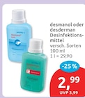 Desmanol oder desderman Desinfektionsmittel von schülke im aktuellen budni Prospekt