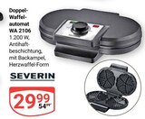 Doppel-Waffelautomat WA 2106 im Angebot bei GLOBUS in Viersen Doppel-Waffelautomat WA 2106 Angebote von SEVERIN bei GLOBUS Viersen für 29,99 €