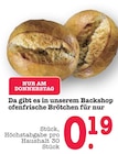 Ofenfrische Brötchen Angebote bei E center Ettlingen für 0,19 €
