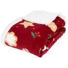 Plaid à imprimé de Noël - Action en promo chez Action Villeneuve-Saint-Georges à 7,82 €