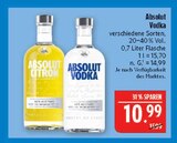 Absolut Vodka im Angebot bei Marktkauf in Coburg Absolut Vodka Angebote von Absolut bei Marktkauf Coburg für 10,99 €