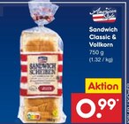 Aktuelles Sandwich Classic & Vollkorn Angebot bei Netto Marken-Discount in Magdeburg ab 0,99 €