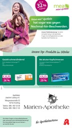 mea - meine apotheke Prospekt für Germering: "Unsere Oktober-Angebote", 4 Seiten, 01.10.2025 - 31.10.2025