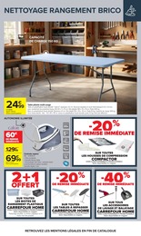 Prix et réduction Table Pliante dans le prospectus Carrefour en cours Offre Table Pliante dans le catalogue Carrefour du moment à la page 56