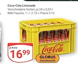Limonade im Angebot bei GLOBUS in Blieskastel Limonade Angebote von Coca-Cola bei GLOBUS Blieskastel für 16,99 €