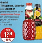 Trinkgenuss, Selection oder Sensation von Granini im aktuellen V-Markt Prospekt für 1,39 €