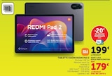 Tablette Redmi pad 2 - Xiaomi en promo chez Hyper U Mulhouse à 179,00 €