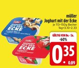 Joghurt mit der Ecke im EDEKA Prospekt Joghurt mit der Ecke von müller im aktuellen EDEKA Prospekt für 0,35 €