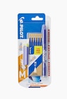 1 roller Frixion ball bleue + 6 recharges Frixion Ball encre bleue pointe moyenne + Gomme en promo chez Monoprix Margaret 1 roller Frixion ball bleue + 6 recharges Frixion Ball encre bleue pointe moyenne + Gomme dans le catalogue Monoprix Margaret