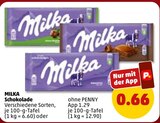 Schokolade im Penny-Markt Prospekt zum Preis von 0,66 €
