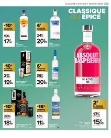 Promotion Absolut Vodka dans le prospectus Carrefour, valable du 18/12/2025 au 31/12/2025 Promo Absolut Vodka dans le catalogue Carrefour du moment à la page 65